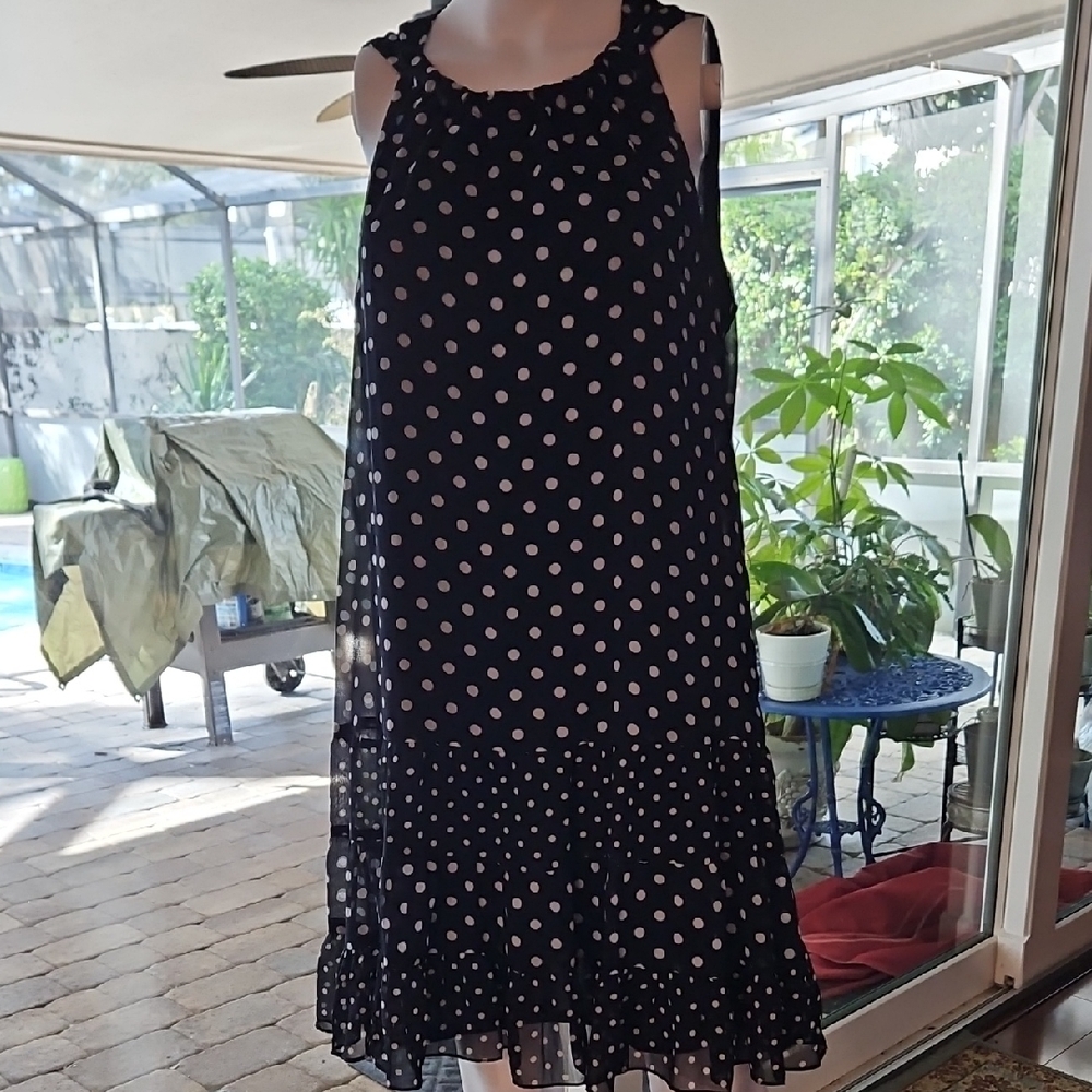Polka Dot Sleeveless Dress